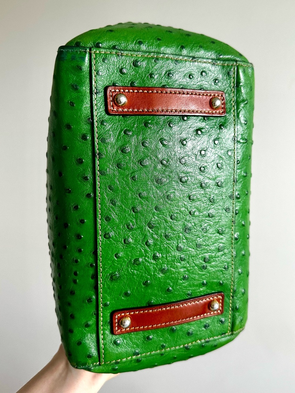 Dooney & Bourke Kelly Green Ostrich Tote - Picture 8 of 16